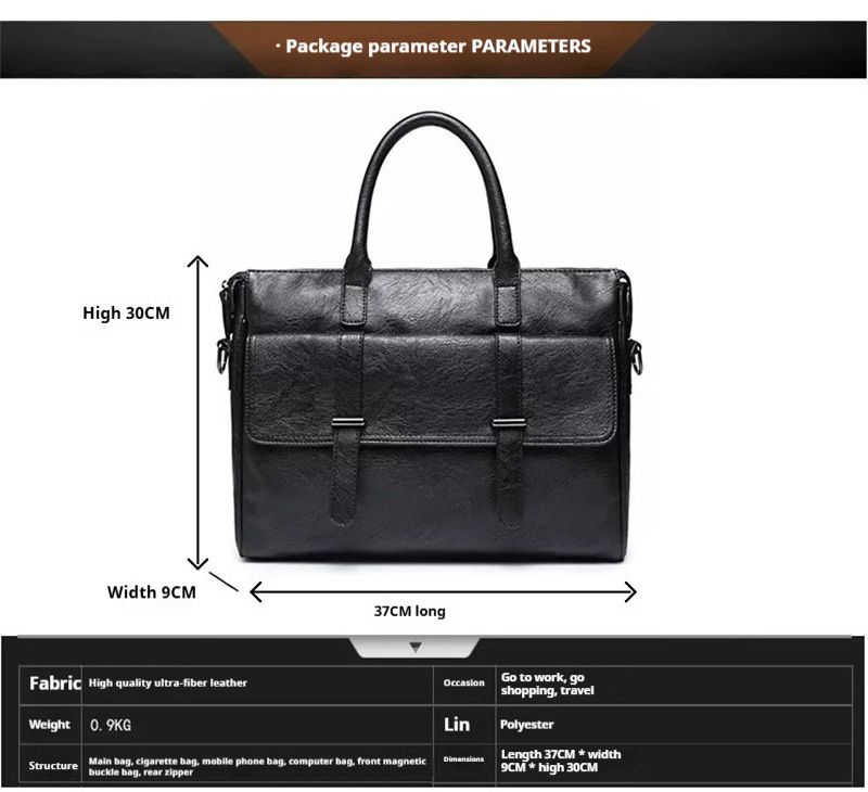 Borsa da uomo alla moda, borsa a tracolla monospalla per il lavoro, borsa per computer in versione coreana, borsa da postino_voghion.com