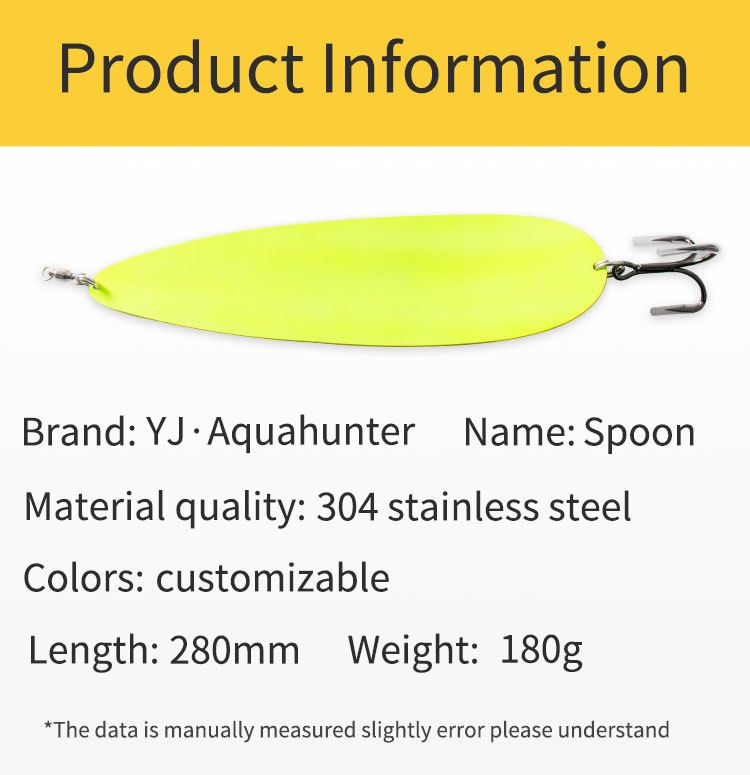 New 11" Sequin Metal Vibrating Fish Bait Striped Bass Fishing Spoon Lure_voghion.com
