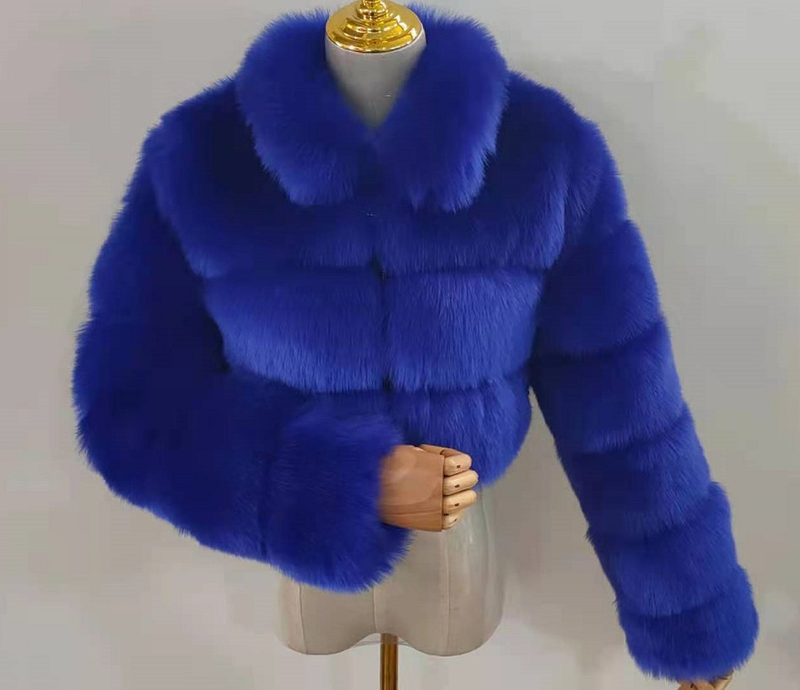 Cappotto in finta pelliccia da donna con pelliccia corta a maniche lunghe_voghion.com