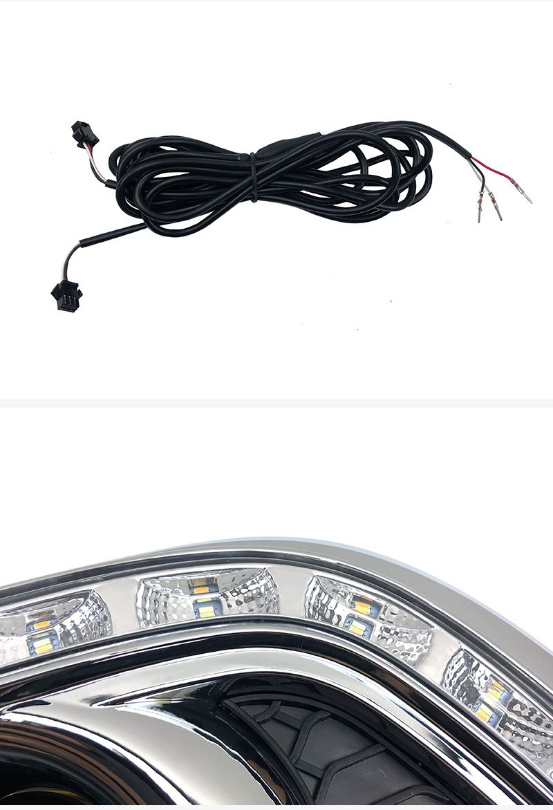 Convient aux feux de jour à LED modifiés Honda CRV 12/13/14, clignotants, trois couleurs_voghion.com