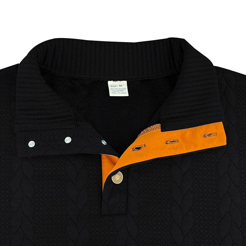 2024 New Jacquard Buttoned Henry Collar Autumn Winter Long Sleeve Patch Embroidered Casual Sweatshirt_voghion.com
