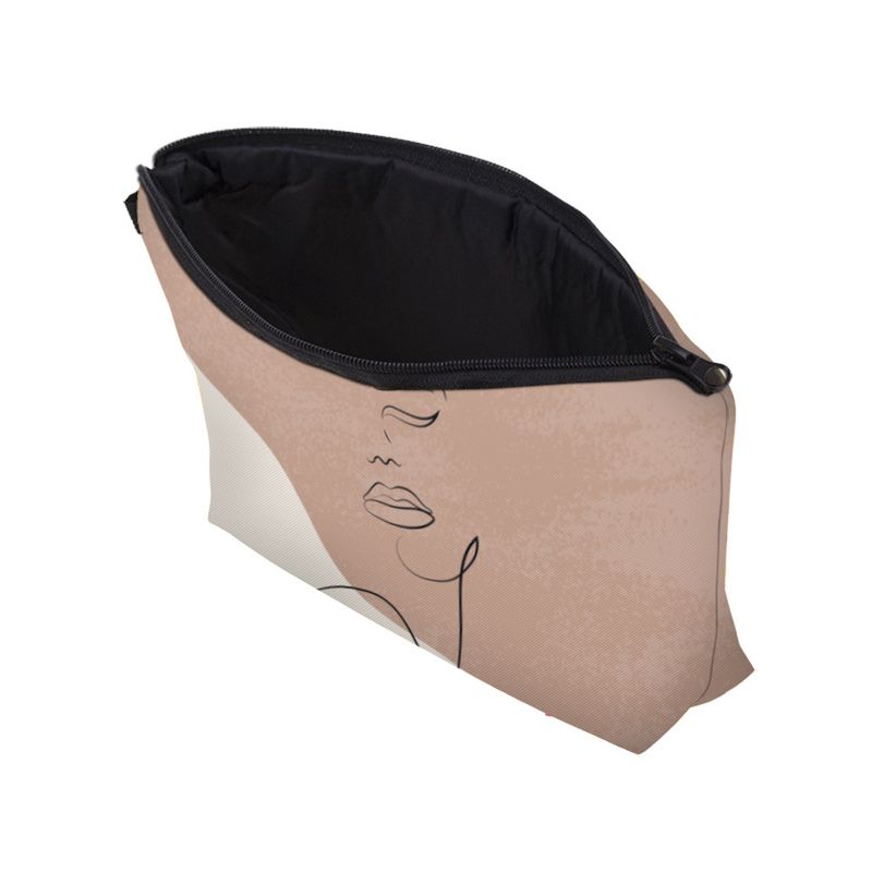 Neu Ins Style Art Line Face Print Kleine multifunktionale Make-up-Tasche für Damen_voghion.com