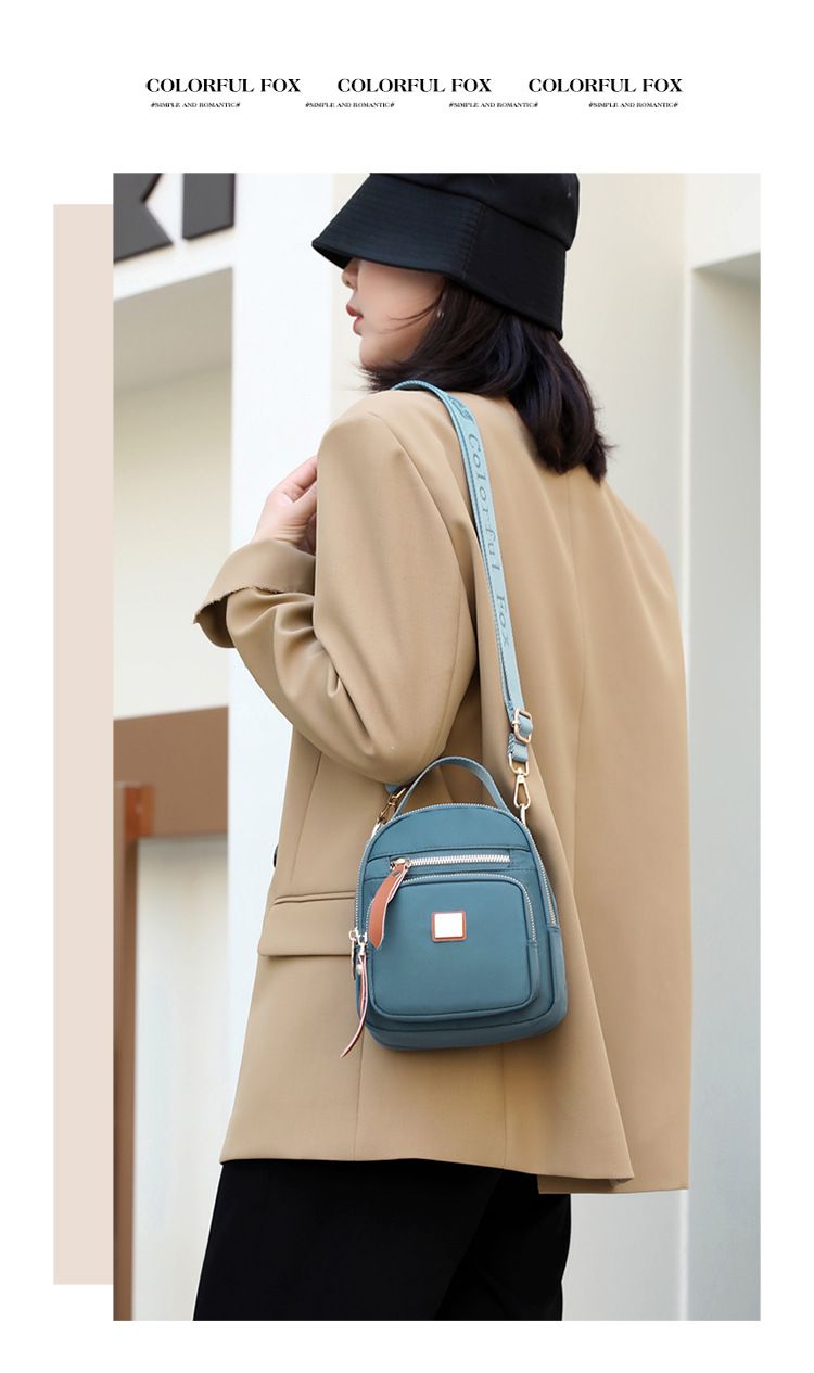 Borsa a tracolla colorata Fox nuova borsa a tracolla casual da esterno da donna semplice portamonete portatile per chiavi del telefono cellulare_voghion.com