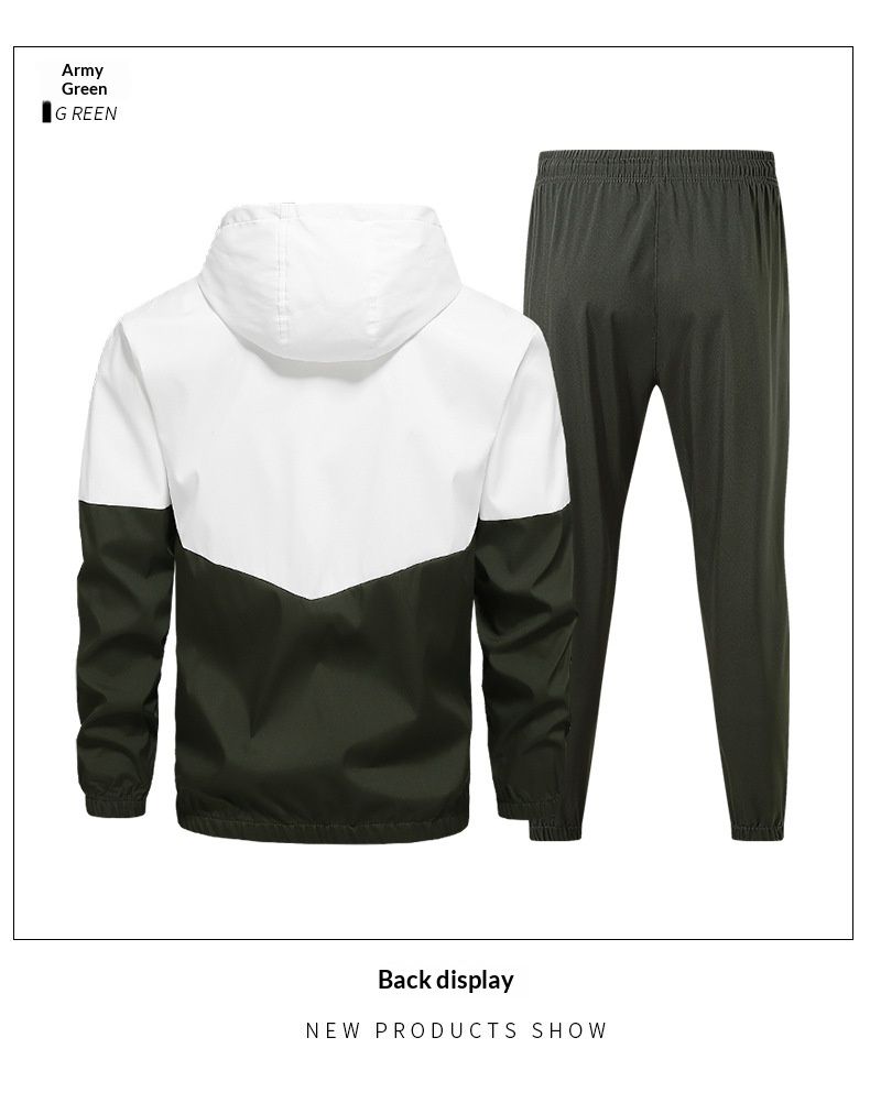 Casual Suit 2025 Autumn Jacket Set Sports Youth Trendy Stylish Fashion Brand Men's Clothing_voghion.com