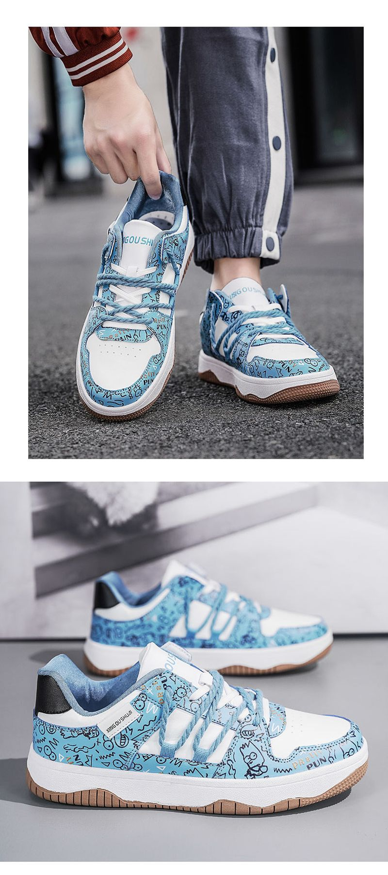 Scarpe sportive alla moda, in gomma, scarpe casual alla moda di alta qualità_voghion.com