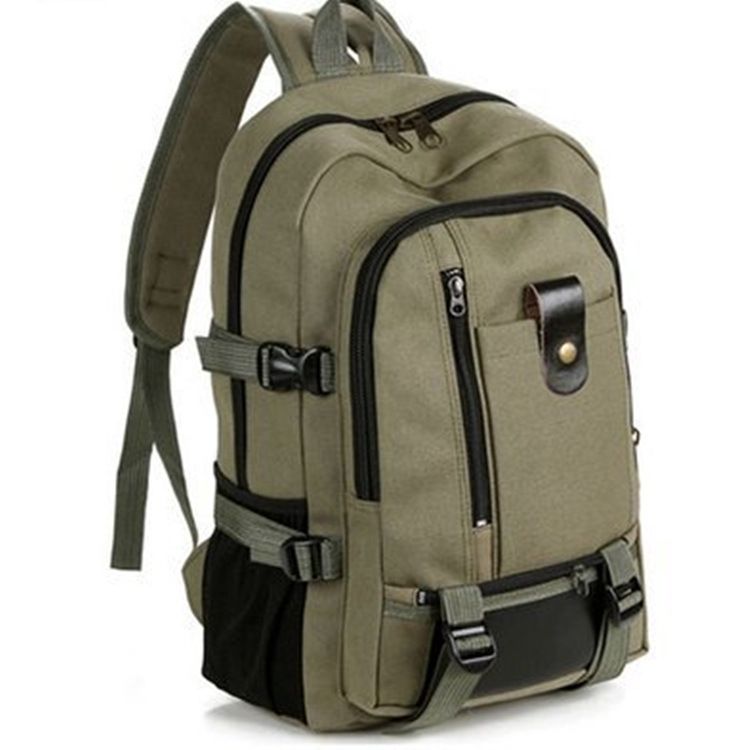 2024 new men's casual travel canvas backpack, large capacity student backpack_voghion.com