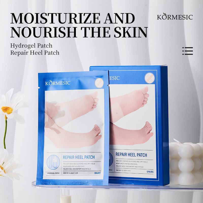 KORMESIC Hydrogel Heel Patches 1 Pc 7g/pair Hydrating Moisturizing Foot Mask_voghion.com