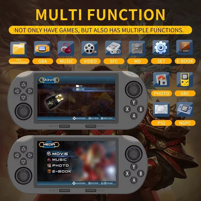 SF3000 Handheld-Gaming-IPS-Konsole 4,5-Zoll-Bildschirm OTG-Controller 20000 + Spielmusik Tragbarer Spiel-Player_voghion.com