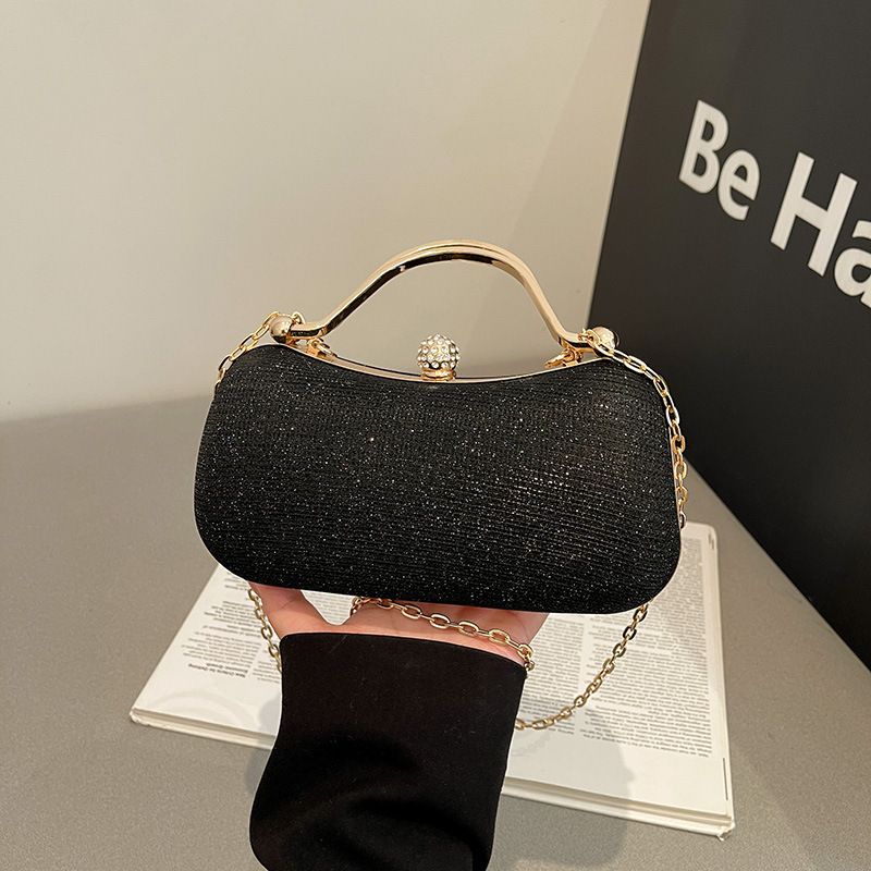 Borsa a tracolla con catena glitterata, nuova borsa alla moda, versatile e di nicchia, da donna_voghion.com