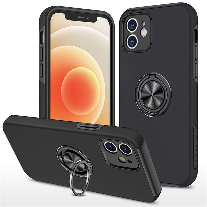 Suitable for iPhone 16 Pro Max Hidden Ring Bracket Phone Case Aple XS Max Car Anti Fall Case_voghion.com