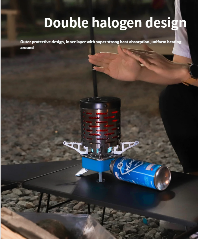 Mini réchaud de camping en acier inoxydable, couvre-chef pour l'automne et l'hiver_voghion.com