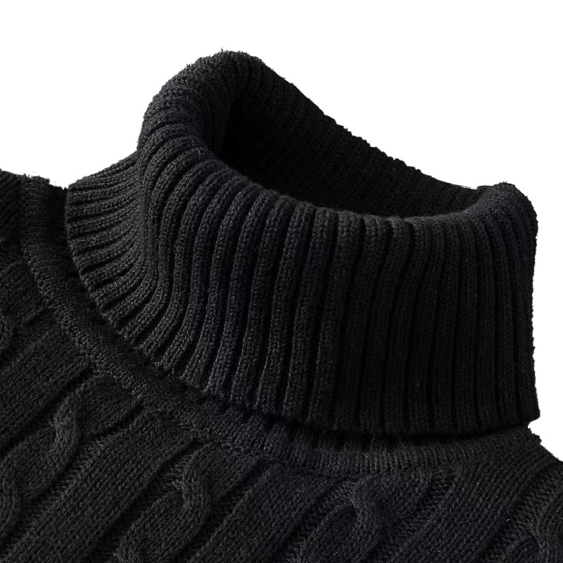 Neue Rollkragenpullover Casual Männer Rollkragen Gestrickte Kazak Sıcak Halten Männer Jumper Yün Kazak_voghion.com
