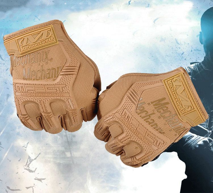 Guantes tácticos avanzados para deportes al aire libre, de medio dedo, profesionales, para ciclismo, antideslizantes, resistentes al desgaste, para uso militar, para aficionados al rock._voghion.com