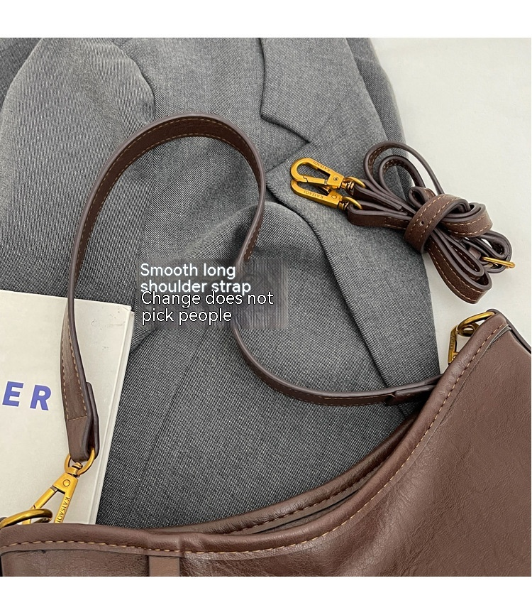 Borsa a tracolla ascellare da donna in morbida pelle Premium 2024 Borsa a tracolla versatile di nuova moda Borsa a tracolla di grande capacità_voghion.com