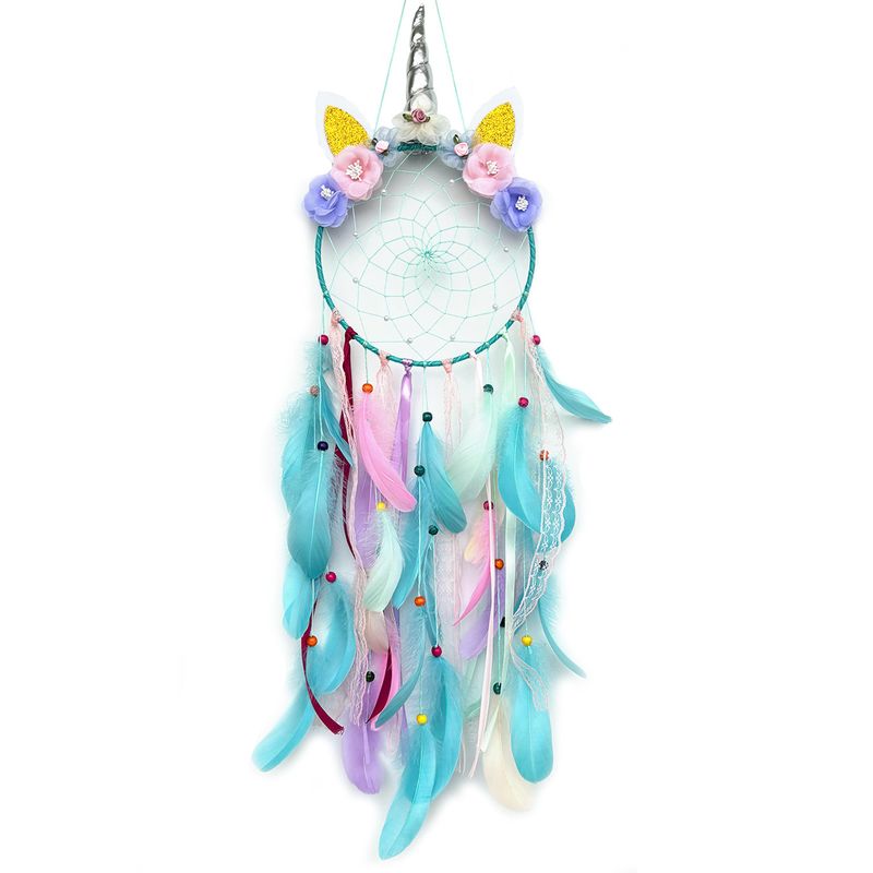Unicorn Dream Catcher DIY Kit Handmade Cute Children's Room Decoration Export Hot Item_voghion.com