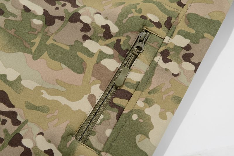 Men’s Softshell Jacket – Tactical Camo Windbreaker With Fleece Lining (S-3XL, 7 Colors)_voghion.com