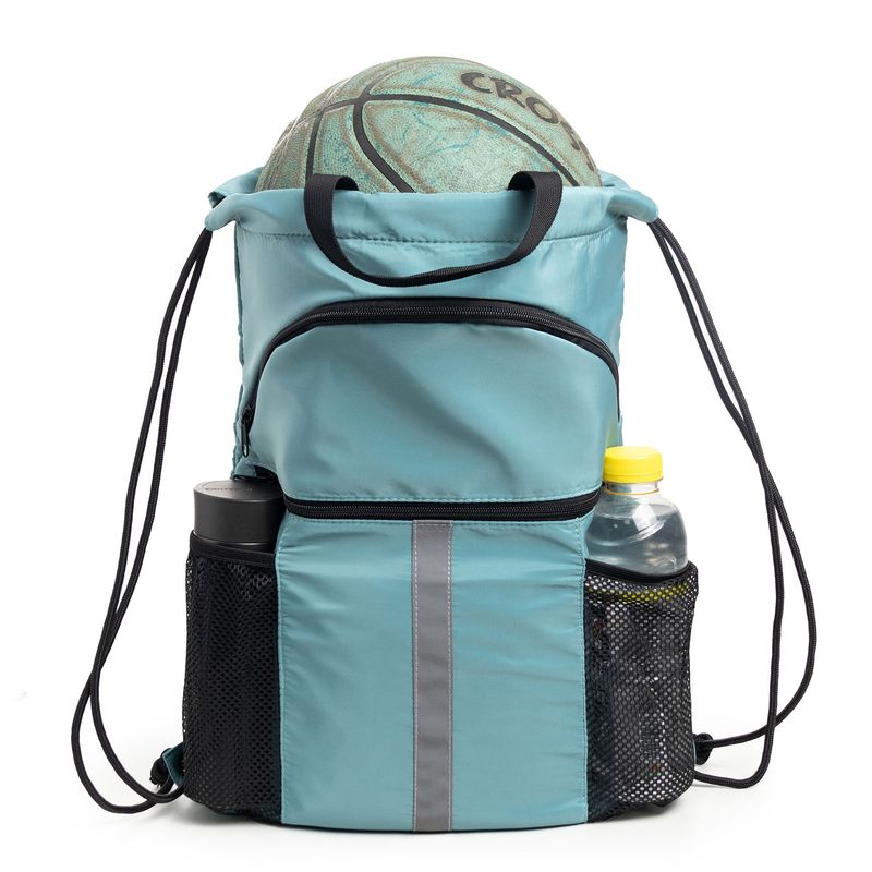 Gym Bags Basketball Football With Shoes Interlayer Drawstring Backpack Bundle Pocket Sports Equipment Bag_voghion.com