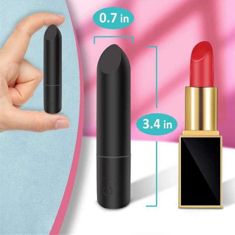 Rechargeable Bullet Head Vibrator Mini Multi Frequency Vibrating Massager Masturbation Device_voghion.com