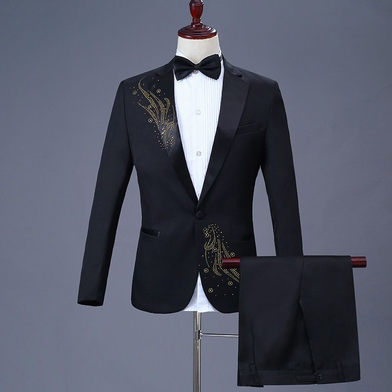 CT New Sequin Performance Costume Stage Slim Fit Suit Set For Male Host Singer Choir Outfit Annual Meeting Formal Wear_voghion.com