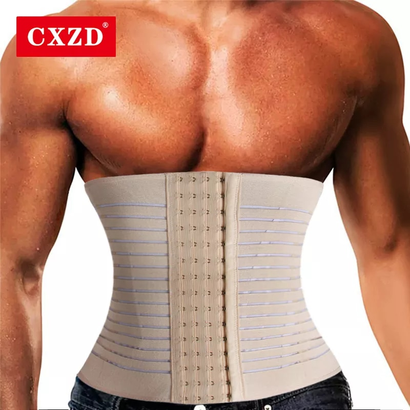 Men Slimming Body Shaper Waist Trainer Trimmer Belt Corset For Abdomen Belly Shapers Tummy Control Fiess Compression_voghion.com