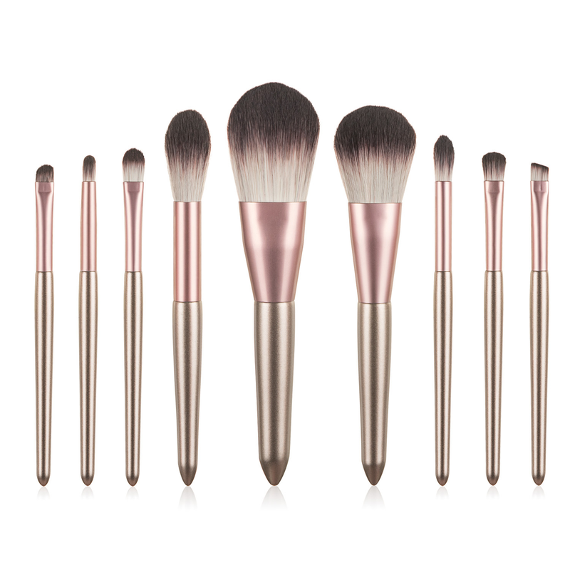 9-teiliges Make-up-Pinsel-Set, Cabocinon-Set, Make-up-Tools, Lidschattenpinsel, Puderpinsel, Beauty-Make-up GUJHUI_voghion.com