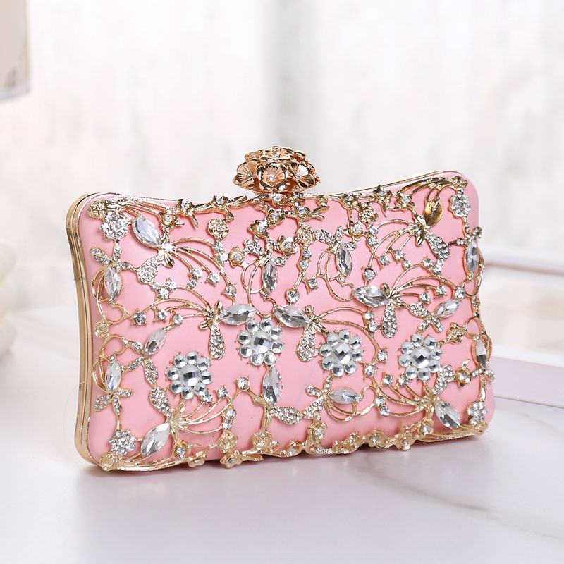 Borsa da sera tempestata di diamanti Hengshang da donna, pochette versatile per banchetti e abiti formali_voghion.com