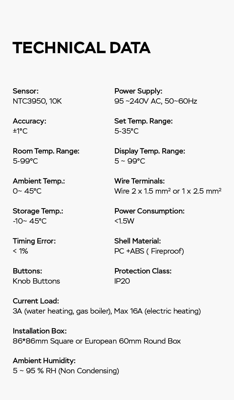 TUYA WiFi Smart Knob Thermostat or Heating Room Programmabeating Water Gas Boiler for Alexa Google Home_voghion.com