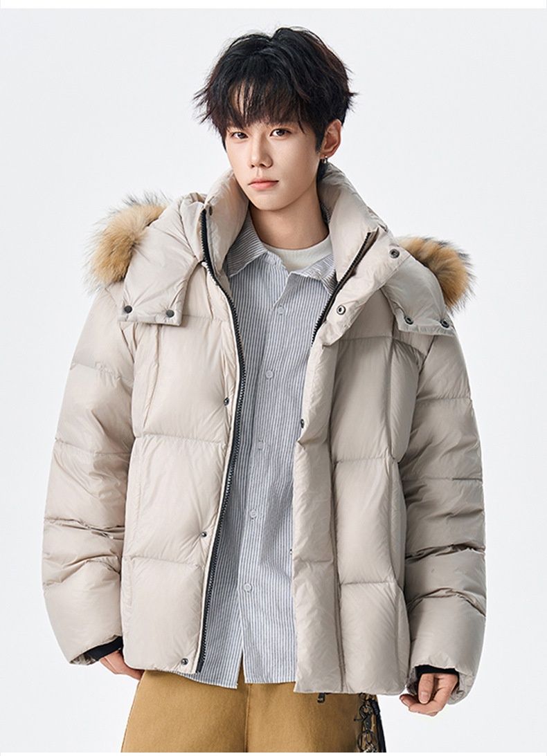 Nordmann Source Factory Winter New Fur Collar Hat Down Jacket Detachable Fashion Large Size Thickened Elegant Coat Trendy_voghion.com