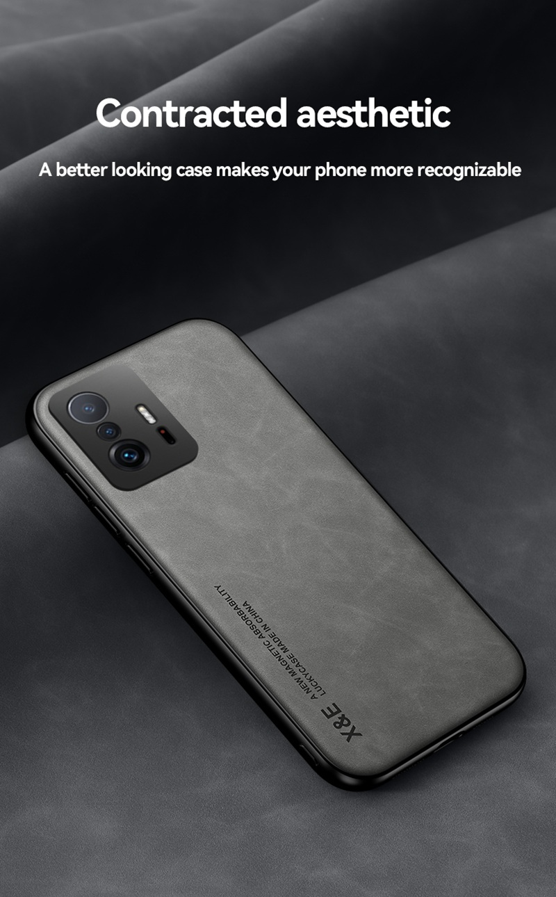 Luksus lærveske til Xiaomi Mi 10T 9T Lite 11T Pro-deksel Matt silikontelefonveske for Xiaomi Mi 10T Pro 10T Lite 5G _voghion.com
