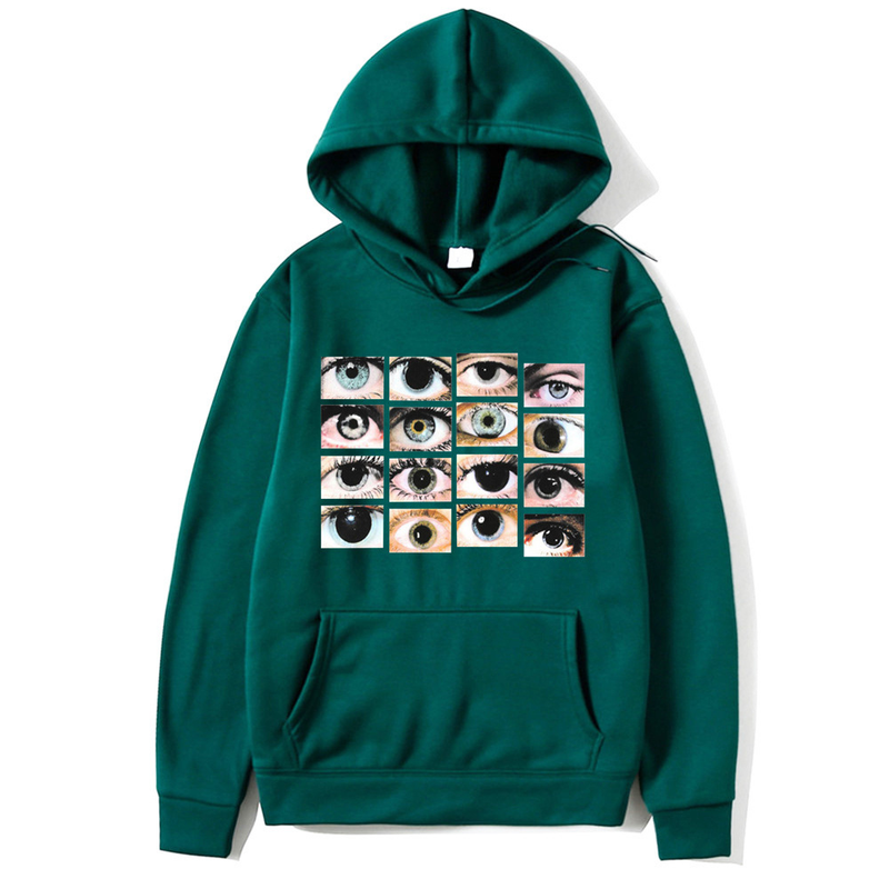 Ny höst och vinter plysch löst sittande långärmad hoodie enfärgad tröja för kvinnor_voghion.com