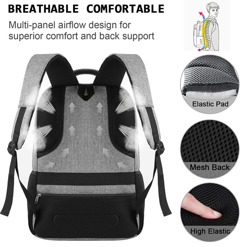 mochila de computador mochila masculina grande capacidade multifuncional viagem notebook bolsa de computador empresarial_voghion.com