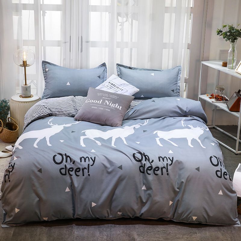 Bettwäsche Bettbezug Moderne minimalistische Bettwäsche aus weichem Polyester_voghion.com