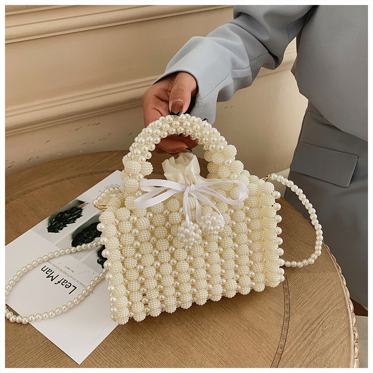 Little Fairy Bag New 2024 European And American Fashion Beaded Weaving Handbag Ladies' Crossbody Bag Shoulder Bag_voghion.com