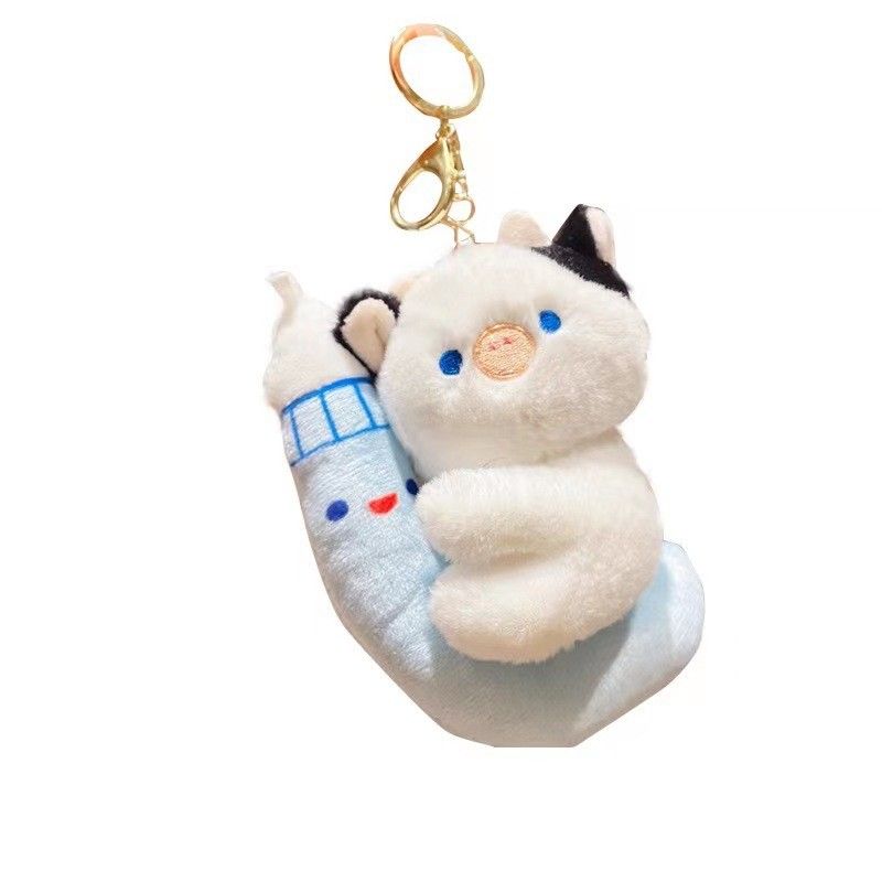 Plush Bunny Adorable Moon Keychain Soft Pp Cotton Animal Toy Stuffed_voghion.com