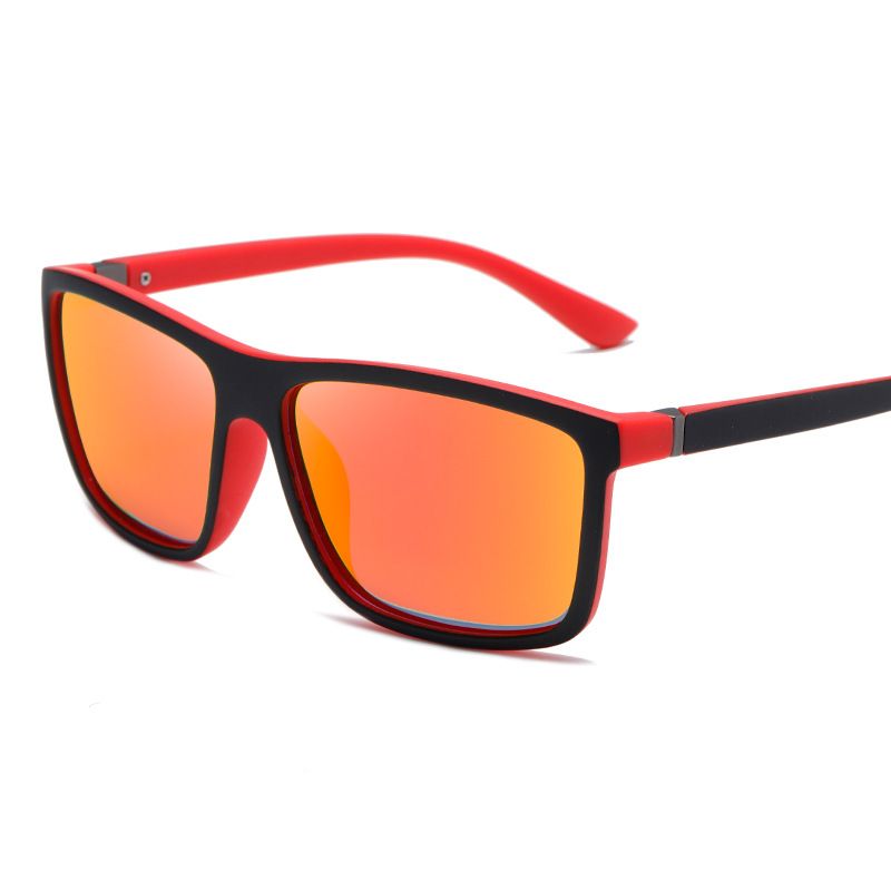 P21 Xinbei Neue polarisierte Herren-Sport-Sonnenbrille für den Außenbereich, farbenfroh, quadratischer Rahmen, Radfahren, Nachtsicht_voghion.com