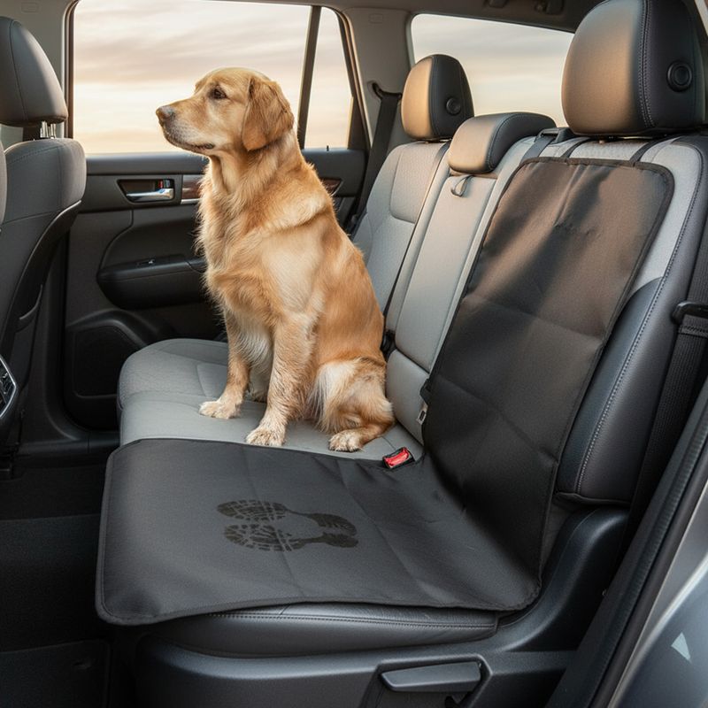 Oxford-Stoff-Autoabdeckung für Haustiere, wasserdicht, kratzfest, rutschfest, für den Vordersitz, Schutz für Katzen und Hunde, Reisezubehör_voghion.com