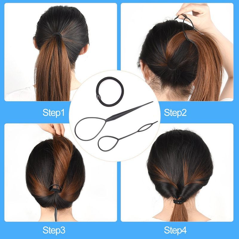 Set di bigodini per capelli, set di strumenti per lo styling dei capelli, strumento per fare chignon a spirale, acconciatura per ragazze e donne_voghion.com