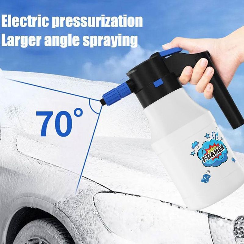 1.5L Elettrico Alta Pressione PA Speciale Per Lavaggio Auto Ventaglio Schiuma Spray Pot Pneumatico Universale_voghion.com