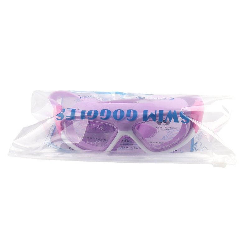 Gafas de natación antivaho con montura grande y tapones para los oídos para niños y niñas_voghion.com