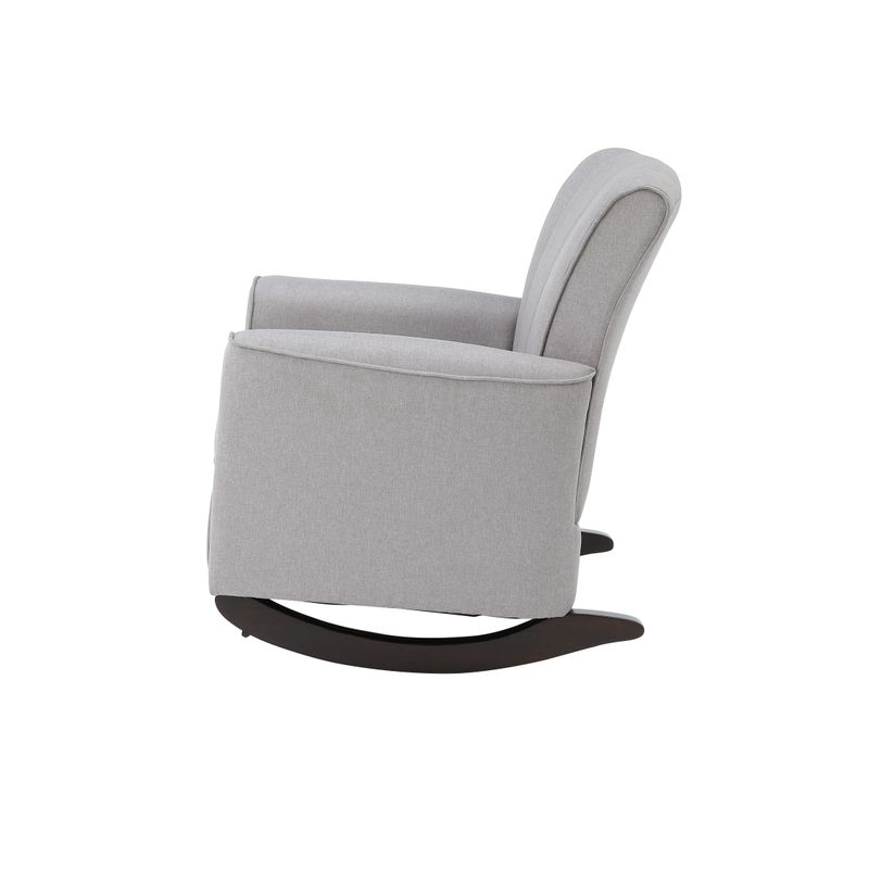 Light Grey Rocking Chair with Track Arm_voghion.com
