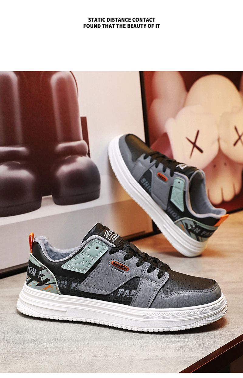 2024 neue männliche erwachsene student mode trend freizeit sport bord kleine weiße männer trendige schuhe_voghion.com