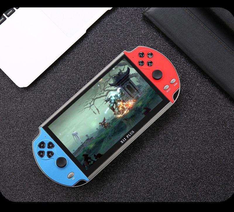 X7/X12 Plus Handheld-Spielkonsole, über 10.000 integrierte Retro-Spiele, 4,3/5,1/7,1-Zoll-HD-Bildschirm, tragbarer Audio- und Video-Player_voghion.com