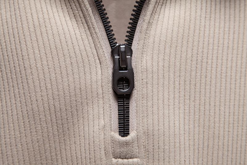 Felpa con cappuccio in pile con mezza zip da uomo - Elegante colletto alto, calda e comoda, casual da casa (blu navy, nero, verde militare, grigio chiaro, beige)_voghion.com