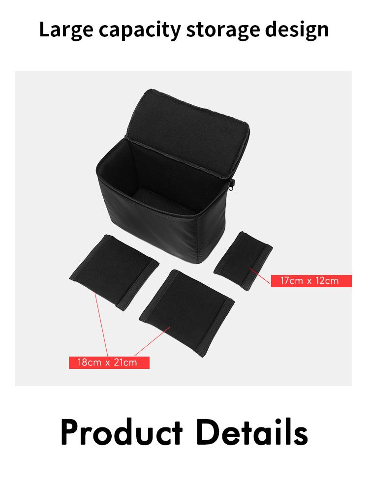 PU Waterproof DSLR Insert Large Capacity Shockproof Protective Bag Drop-Proof Portable Fashion Camera Handbag_voghion.com