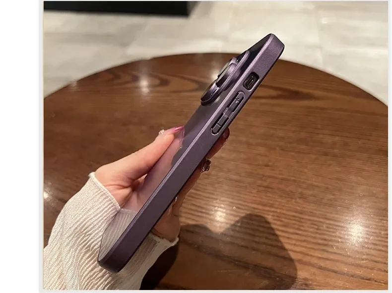 Luxuriöse, coole Laserhülle für iPhone 16 15 14 Plus 13 12 11 Pro Max, matt, Aurora-CD-Muster, stoßfeste Stoßstangenpanzerung, harte Abdeckung_voghion.com