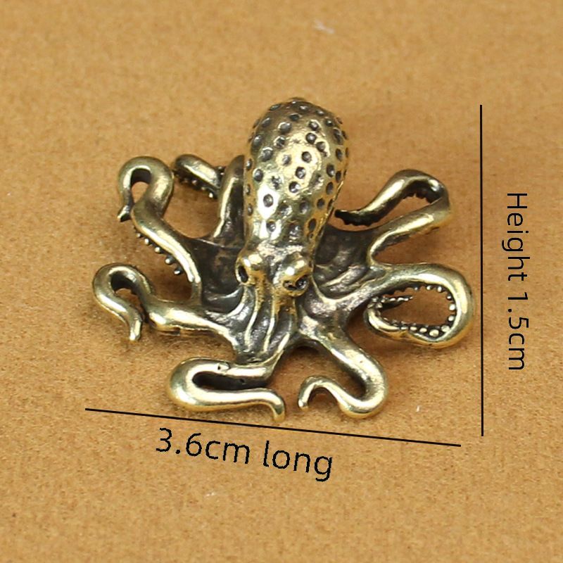 La boutique créative pour animaux de compagnie de thé en forme de poulpe en laiton massif fait à la main peut élever huit mètres carrés pour gagner de l'argent_voghion.com