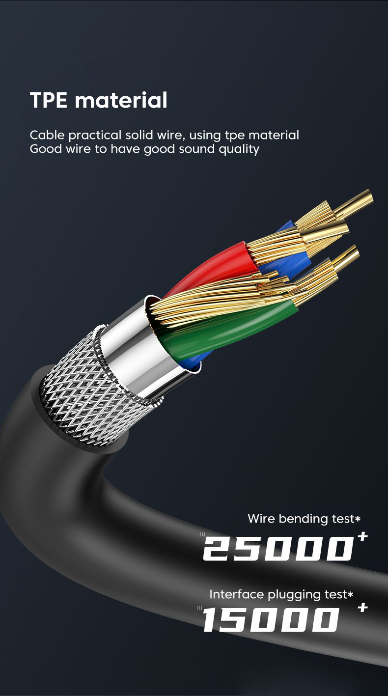 USB-Kabelkopfhörer, 3 m lang, In-Ear-Kopfhörer mit Mikrofon, USB-A-Kabel, Freisprecheinrichtung, Gaming-USB-Ohrhörer für PC, Desktop-Laptop_voghion.com