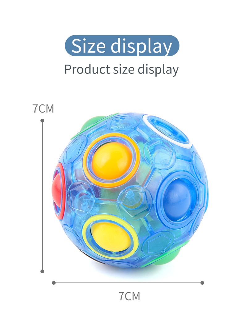 Stress Relief Toys Stem Supply Candy Colored Rubik's Cube Rainbow Ball 12 Hole Press Anti Anxiety And Unique Decompression Toy_voghion.com
