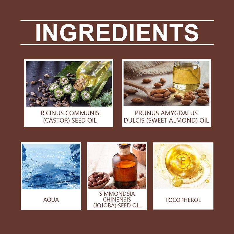 in One Castor Oil, Multi-effect Moisturizing Skin, Eyelashes And Eyebrows Care Essential Oil_voghion.com