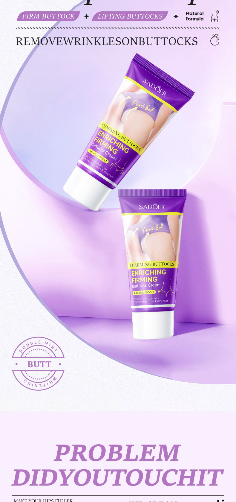 24 hot English Hip Full Beauty Cream 60g plump lifting buttocks body care product_voghion.com